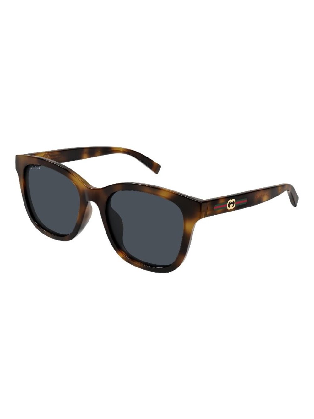 New Gucci Women's Sunglasses Havana Blue Lens Injected Frame GG1984SK 002 55